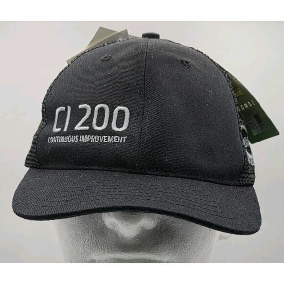 John‎ Deere UAW CI 200 Classic Caps Black Mesh Snapback Hat Cap NWT Tractor - Picture 1 of 13